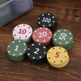thumbnail image 6 of Yokua 100Pcs Casino Poker Chip Game Chip Teaching Coin Plastic Counting Counters, 6 of 11