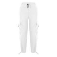 thumbnail image 5 of Cargo Pants Women Casual Y2k Parachute Pants Walking Trousers with Elasticated High Waist Lightweight Quick Dry Athletic Baggy Trouser Fall Pants Outdoor Streetwear Tracksuit Bottoms, 5 of 5