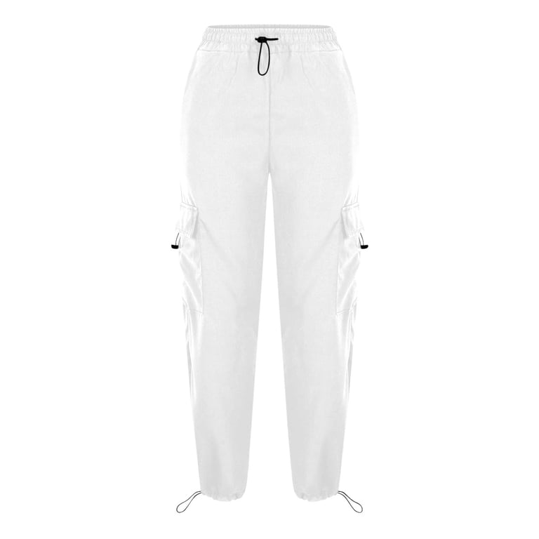 QATAINLAV Cargo Pants for Women Baggy Casual Drawstring Elastic