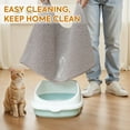 thumbnail image 4 of Chenille Cat Litter Mat for Litter Box, 19.7"x 31.5" Soft Ultra Absorbent Mat, Waterproof & Non-Slip, Easy to Clean Litter Trapping Mat for Indoor Cats, 4 of 7