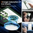 thumbnail image 6 of Magnetic for Samsung Galaxy S24 Ultra Case with 360° Ring Holder Kickstand [Compatible with MagSafe][Support Car Mount] Clear Non-Yellowing Shockproof Protection Cover for Galaxy S24 Ultra, Green, 6 of 7