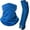 Sapphire Blue, variant on Summer Bandana UV Protection Face Cover Neck Gaiter Scarf and Ice Silk Cooling Arm Sleeves With Thumb Holes