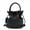 Black, variant on Premium Soft Vegan Leather Top Handle Bucket Bag Handbag Shoulder Crossbody
