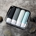 thumbnail image 3 of Micebay Leak-Proof 3 oz Silicone Squeezable Travel Bottles for Toiletries, Refillable Travel Size Containers for Lotion, BPA Free, TSA Approved, Gray, 4 Pack, 3 of 11