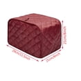 thumbnail image 3 of HLONK Toaster Cover  Kitchen Small Appliance Cover  Universal Size Microwave Oven Dustproof Cover for 2 Slice Toaster, 3 of 7