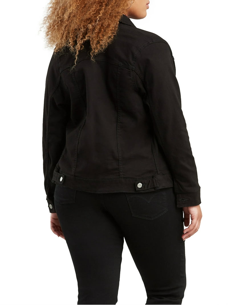 Levi's Women's Plus Size Original Denim Trucker Jacket - Walmart.com