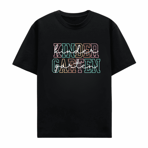 Kindergarten Teacher T Shirt Retro Floral Graphic Tee Back to School Classroom Tshirt