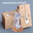 thumbnail image 6 of Newlyweds Couple Collectible Figurines, Sweet Loving Wedding Couple Figures Husband Wife Statue Lover Sculpture Birthday Wedding Anniversary Valentine's Day Present for Wife Husband, 6 of 7