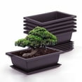 thumbnail image 4 of Rectangular Flowerpots Plastic Bonsai Plants Pot Square for Flower Balcony Garden Yard Landscape Bonsai Pot Trays Home Decor, 4 of 10