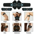 thumbnail image 4 of EMS Stimulateur d'Entraînement Musculaire Intelligent Portable, Patch Musculaire Abdominal Intelligent, Ceintures de Tonification Électroniques pour le Bureau et l'Extérieur, 4 of 9