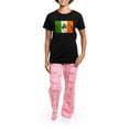 thumbnail image 4 of CafePress - Irish Shamrock Flag Women's Dark Pajamas - Women's Short Sleeve Print T-Shirt and Pants Dark Cotton Pajama Set, 4 of 7
