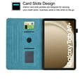 thumbnail image 6 of GSFY Case Compatible with Samsung Galaxy Tab A9 Plus/A9+ 5G 11 inch 2023 (SM-X210/X216/X218), Smart Premium PU Leather Wallet Stand Protective Shell with Stylus Holder Auto Sleep Wake, Light Blue, 6 of 7