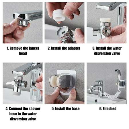 Handheld Bathroom Faucet Sink Sprayer, How To Connect A Garden Hose Bathroom Sink Faucet