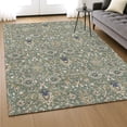 thumbnail image 6 of Addison Rugs Mayfield Premium Machine Washable Traditional Global Green Rectangle Rug, 9' x 12', 6 of 6