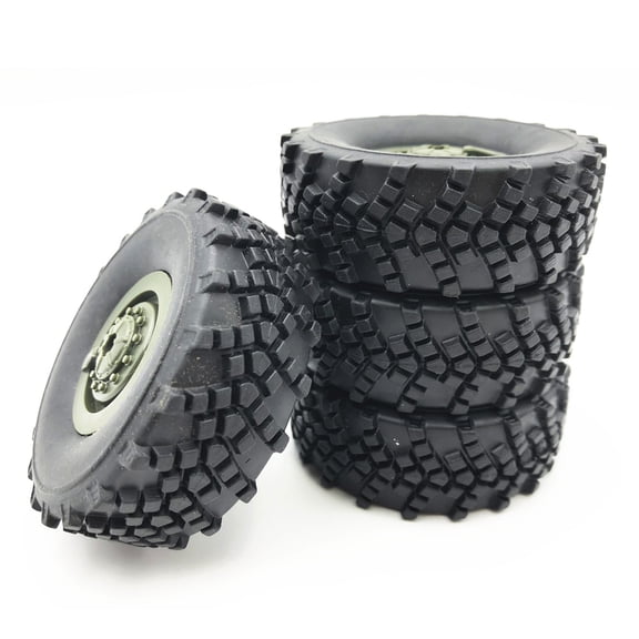 4x Durable Wheel Tires for WPL B36 Series 1/16 RC Cars Ensuring Smooth Off-Road Adventures