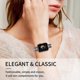 thumbnail image 3 of Correa de reloj de metal con diamantes engastados para iWatch compatible con la serie SE 6/5/4 --- Negra 38 mm, 3 of 4