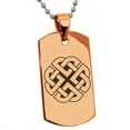 thumbnail image 1 of Stainless Steel Celtic Quaternary Knot Rune Engraved Dog Tag Pendant Necklace, 1 of 1