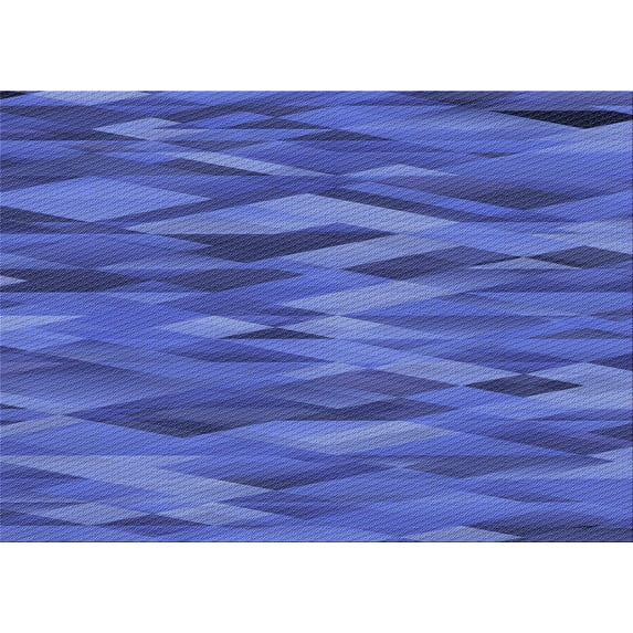 Ahgly Company Machine Washable Indoor Rectangle Transitional Light Slate Blue Area Rugs, 6' x 9'