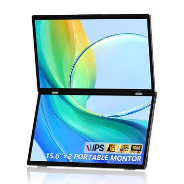 Joyfast 15.6" 1080p LCD Triple Portable Computer Monitor, Black, S156A01D