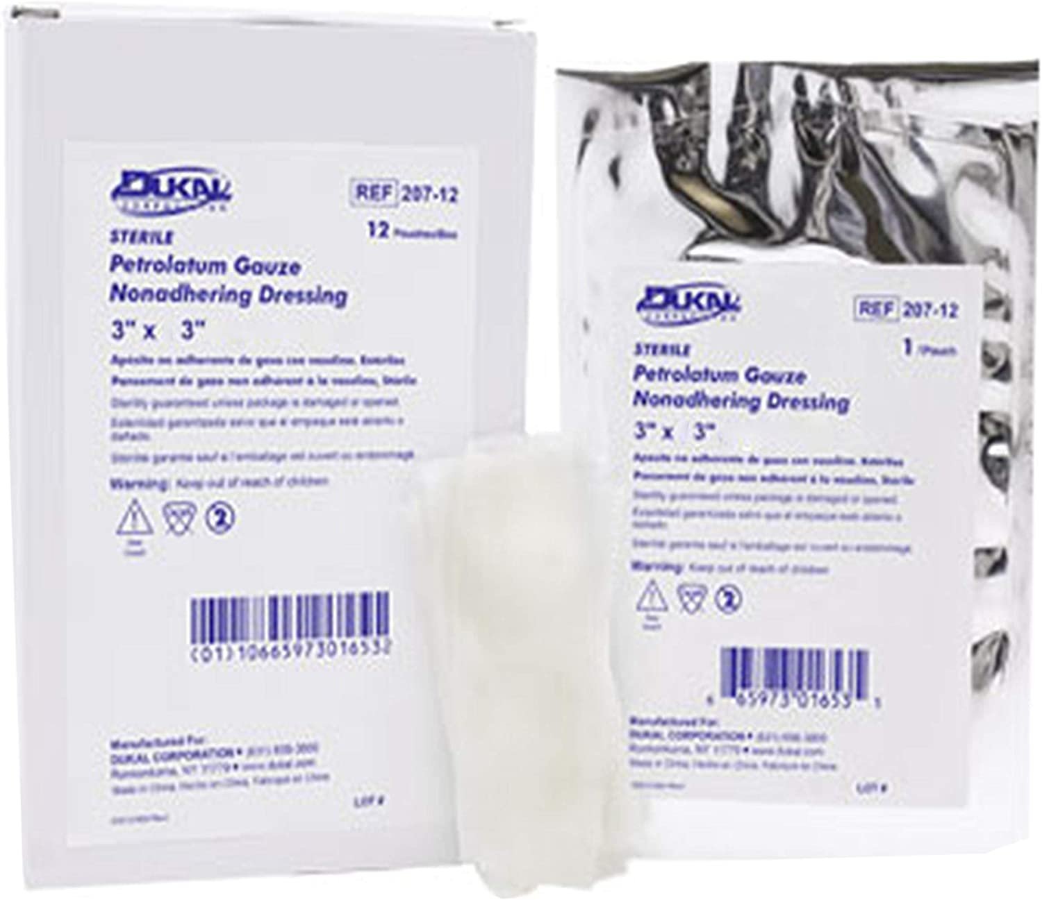Dukal Sterile Oil Emulsion Gauze Non Adherent Dressing 3 X 3 Highly Absorbent Pack Of 50 Walmart Com