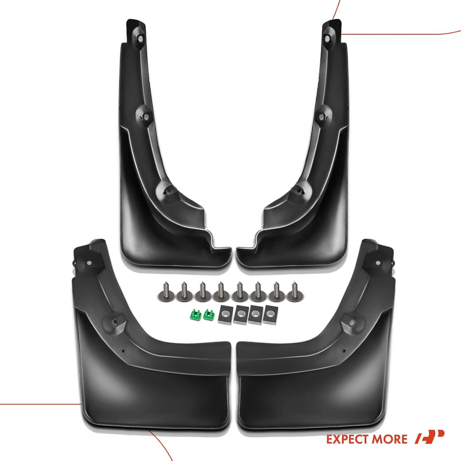 A-Premium Splash Guards Mud Flaps Mudguards Fender Compatible with Toyota 4Runner 2003-2009 Front and Rear 4-PC Set