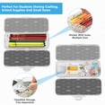 thumbnail image 4 of Iauyy Stackable Clear Pencil Box with Snap-Tight Lid, Large Capacity Plastic Storage Organizer for Pencils, Markers, Crayons ,Visual Arts, 4 of 6