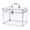 Clear, variant on yotijay Acrylic Makeup Case Clear Crown Box Cosmetic Case for Dresser Vanity Counter