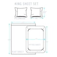 thumbnail image 5 of King 4-Piece Sheet Set, Brooklyn Flat Cotton Blend Ultra Soft Jersey Knit Sheet Set By Royale Linens, 5 of 9