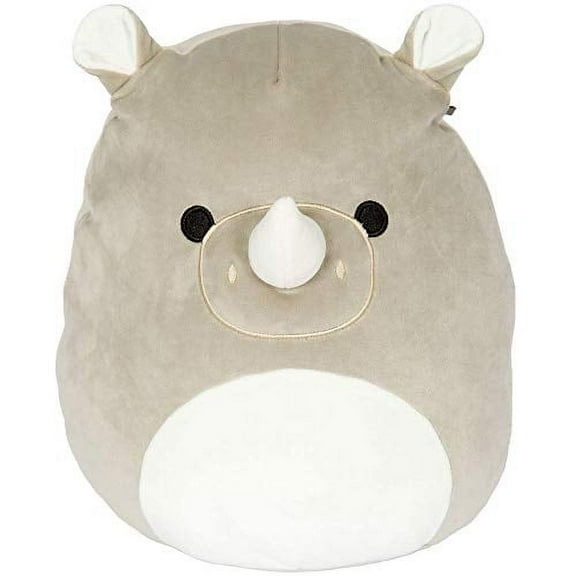 Squishmallows SQKELqer345 Soft Rhinoceros Stuffed Animals & Plush Toys, Polyester