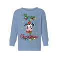 thumbnail image 1 of Awkward Styles Toddler Christmas Sweater Long Sleeve Toddler Christmas Shirt for Girls Boys Mooey Sweater, 1 of 4