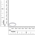 thumbnail image 5 of AFFY 0.42CT Moissanite Diamond Half Eternity Wedding Band Ring for Women 18K White Gold over Silver-9.5, 5 of 7