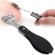 thumbnail image 5 of Cepillo removedor de callos, raspador de pies de acero inoxidable para piel muerta, herramienta para pedicura y cuidado de los pies, color negro, 5 of 14