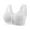 63# White, variant on UoCefik Daisy Bras for Older Women Front Closure Wireless Push Up Bras Everyday Wirefree Comfortable Sleep Bralettes Gray 44