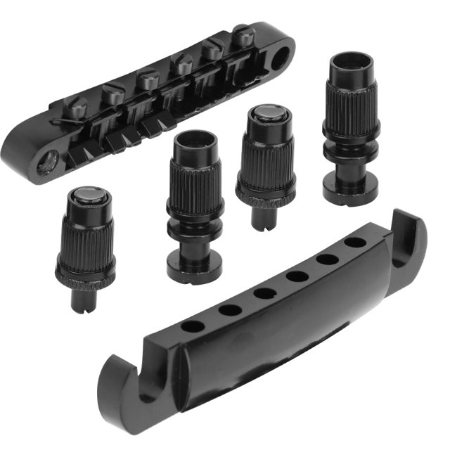 Guitar Saddle, Durable Practical Guitar Bridge Saddle, Roller Bridge Music Teaching Playing For Music Enthusiast Music Practice Noir