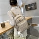 thumbnail image 5 of Bolsa Mochila Oxford para mujer, mochila grande con cremallera, mochila de viaje grande a la moda (blanco), 5 of 7