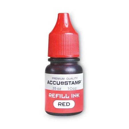 

COSCO-ACCU-STAMP Gel Ink Refill 0.35 oz Bottle Red