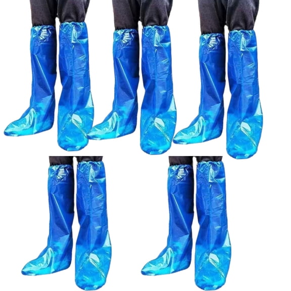 Single Uses Thickened Boot Shoe Covers Water Resistant Anti Slip Cartoon Printed Rain Shoes Overshoes for Kids Adult