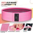 thumbnail image 2 of Resistance Bands, Exercise Workout Bands for Women and Men, 3 Set of Stretch Bands for Booty Legs for Yoga Starter, Pilates Flexbands(PINK-ISH SET), 2 of 6