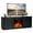 Black, variant on Costway 58'' Fireplace TV Stand Entertainment Console W/ 18'' Electric Fireplace Natural