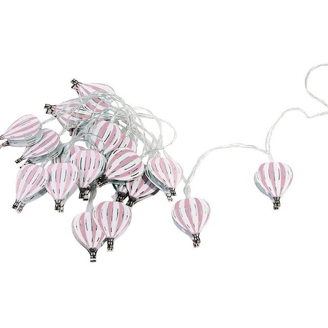 Guirnaldas de luces multicolores, 20 LED, 10 pies, guirnaldas colgantes, decoraciones, pancartas de cadena, funciona con pilas, para bodas, cumpleaños, habitaciones, decoración colgante en la pared