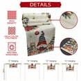 thumbnail image 6 of Burlap Table Runner 72 Inches Long,Christmas Tree Gnome Squirrel Cat Non-Slip Kitchen Table Runners for Dining Room Everyday Use Party Table Decorations Winter Poinsettia Xmas Ball, 6 of 9