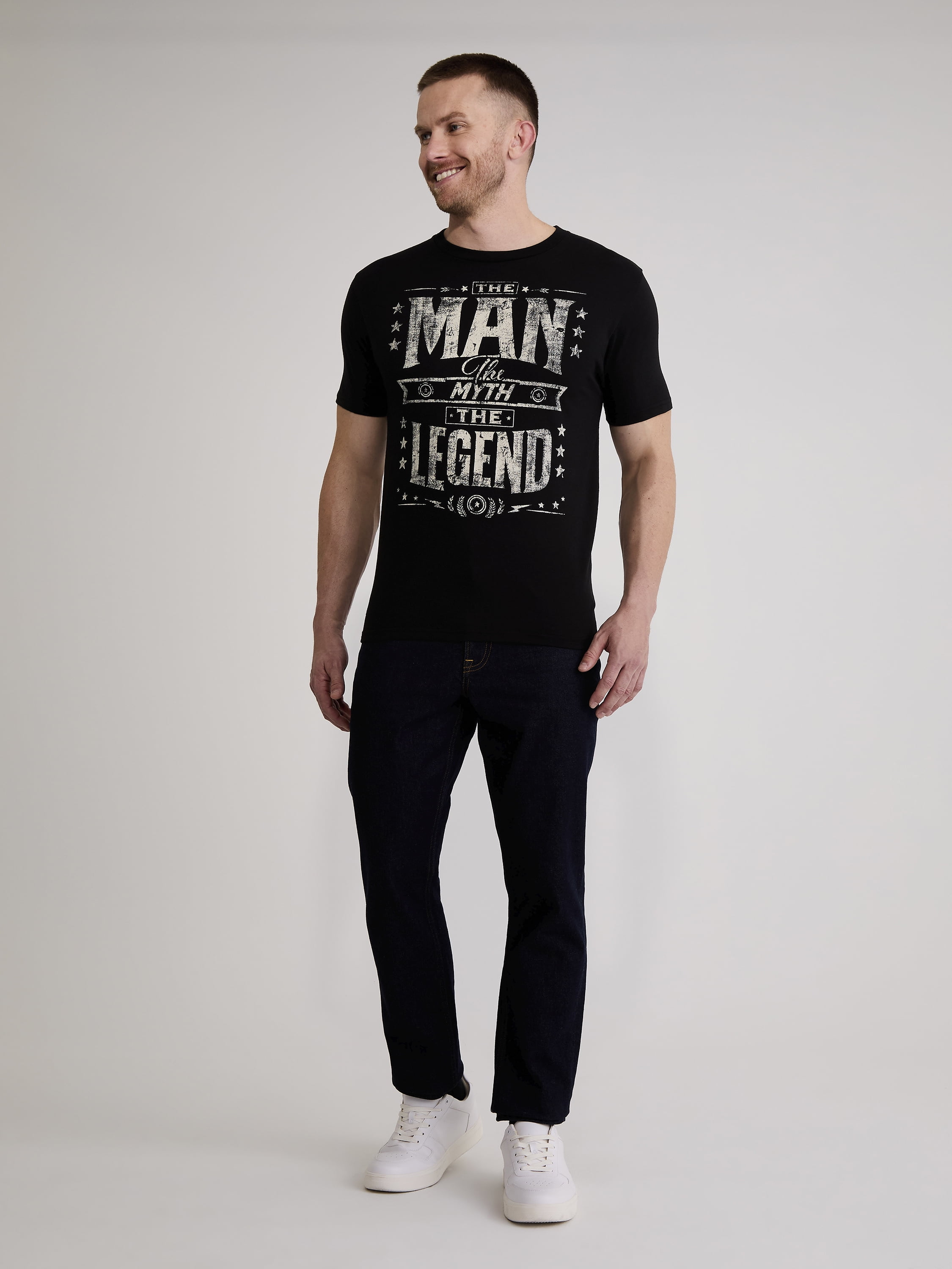 Father's Day Man Myth Legend Men's and Big Men's Graphic Tee from Way to Celebrate, Sizes S-3XL