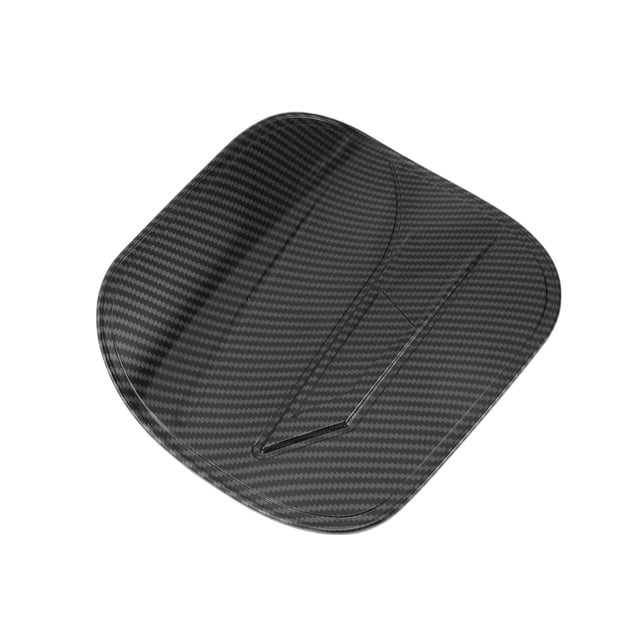 Tapa de la puerta del tanque de combustible para Toyota CHR 2018-2025, cubierta de la tapa de combustible, tipo adhesivo, fibra de carbono negra, ABS