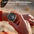 thumbnail image 4 of DOOGEE Anywise W1 Pro Mens Smart Watch, 5ATM Dual-Band GPS Offline Maps,1.43" Fitness Smartwatches for Android Phone/iPhone Compatible,170+ Sports Modes, Answer/Make Calls/12 Days Battery/2 Strap, 4 of 9