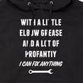 thumbnail image 3 of Instant Message - Elbow Grease And Profanity - Men's Pullover Hooded Fleece Sweatshirt, 3 of 6