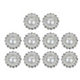 thumbnail image 1 of Inteprter 10 Uds botones de perlas de imitación de diamantes de imitación 16mm Retro DIY coser adornos artesanales para ropa bolsa zapatos Tela de costura y artesanía Inteprter HA000075-00B, 1 of 6