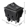 thumbnail image 3 of Interruptor de palanca de montaje a presión DPDT 6P 2 posiciones 2NO 2NC ON-OFF 16A/250V AC, 3 of 7