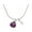 Clear, variant on Mini Hot Purple Ladybug - Imitation Pearl Bicone Crystal Necklace