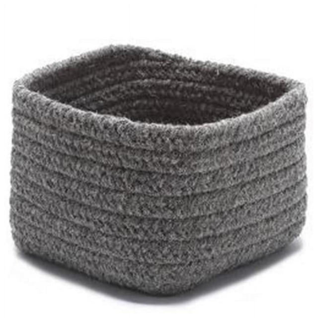 Natural Shelf Square BSKT 11x11x8 Dark Gray