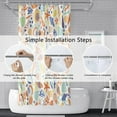 thumbnail image 6 of Ocean Beach Shower Curtain Colorful Coral Reef Starfish Shell Summer Kids Shower Curtain Bathroom Set Waterproof Bath Decoration Accessories Home Decor, 72x84 Inch, 6 of 6